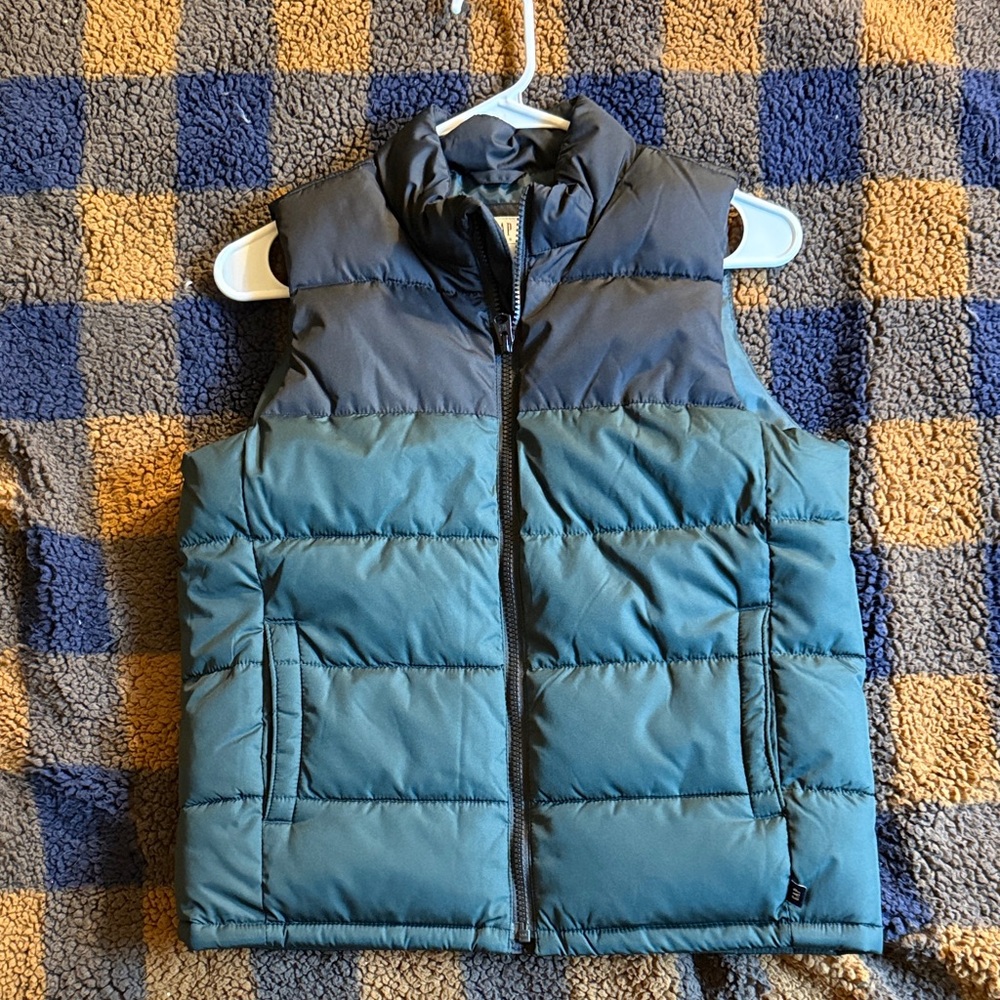 GAP Kids Two-Tone Blue Puffer Vest